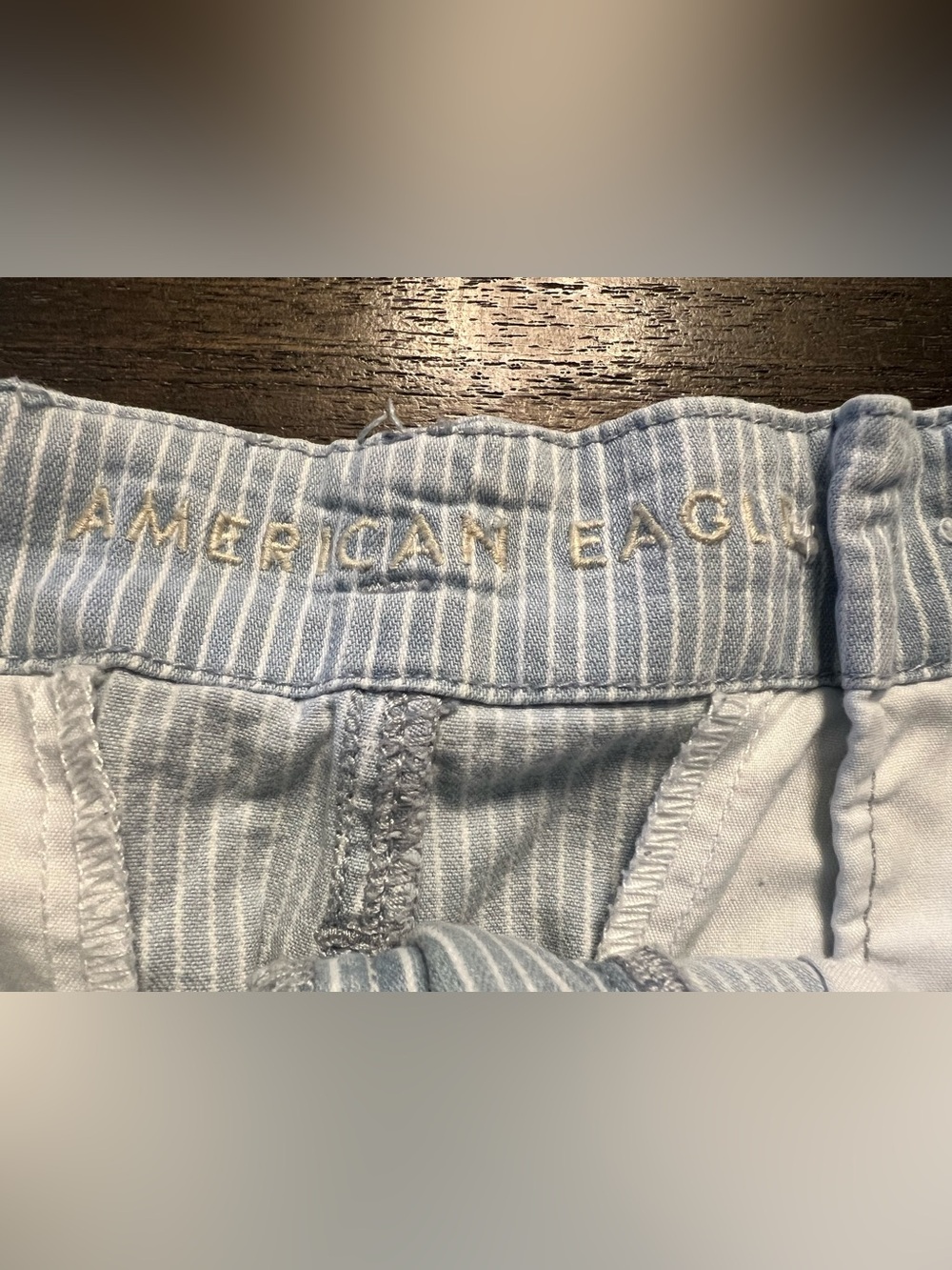 American Eagle High-Waist Paperbag Tie-Belt Mom Shorts Size 4 - Picture 8 of 8